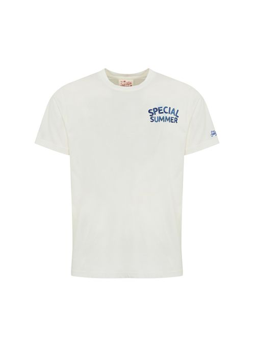 T-shirt con stampa Vespa Special Summer Mc2 Saint Barth | TSHIRT MAN02650H SUMMER VESPA 01N